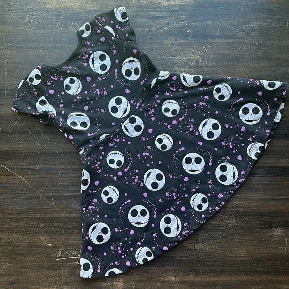 Disney Nightmare Before Christmas Jack Skellington Toddler Girls Skater Dress 4T - Picture 4 of 6